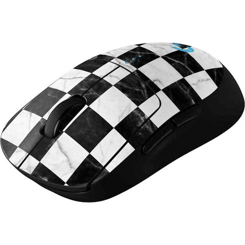 Checkered Marble G Pro Wireless Gaming Mouse Skin