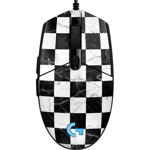 Checkered Marble G203 Prodigy RGB Wired Gaming Mouse Skin