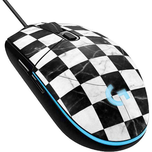 Checkered Marble G203 Prodigy RGB Wired Gaming Mouse Skin