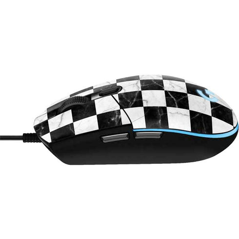 Checkered Marble G203 Prodigy RGB Wired Gaming Mouse Skin