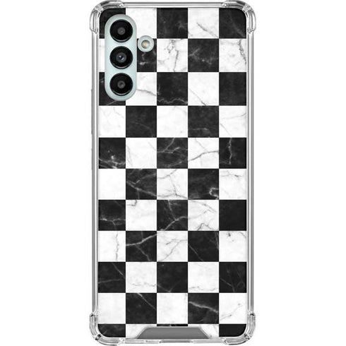 Checkered Marble Galaxy A13 5G Clear Case