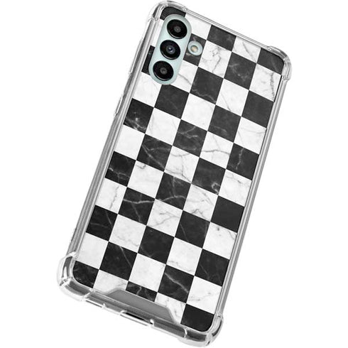 Checkered Marble Galaxy A13 5G Clear Case