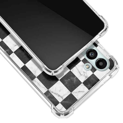 Checkered Marble Galaxy A13 5G Clear Case