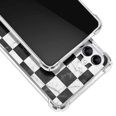 Checkered Marble Galaxy A14 5G Clear Case