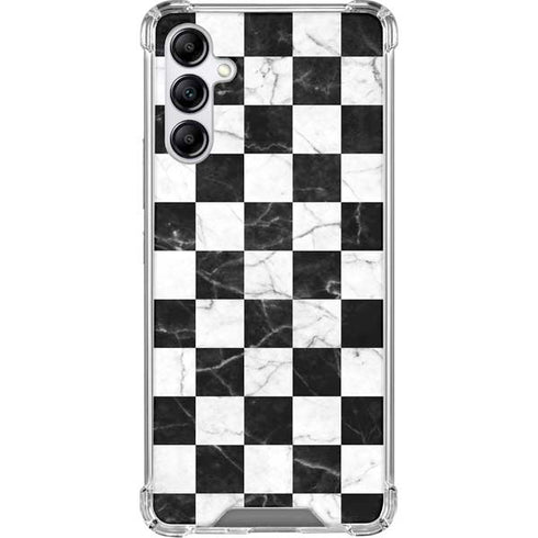 Checkered Marble Galaxy A15 5G Clear Case