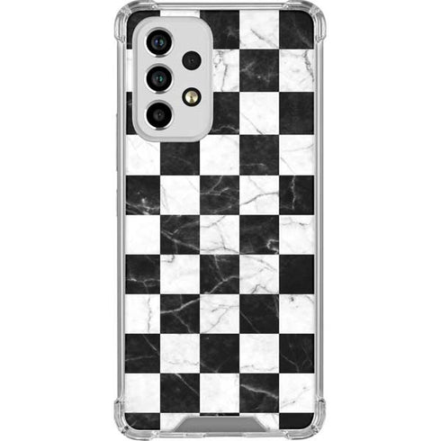 Checkered Marble Galaxy A53 5G Clear Case