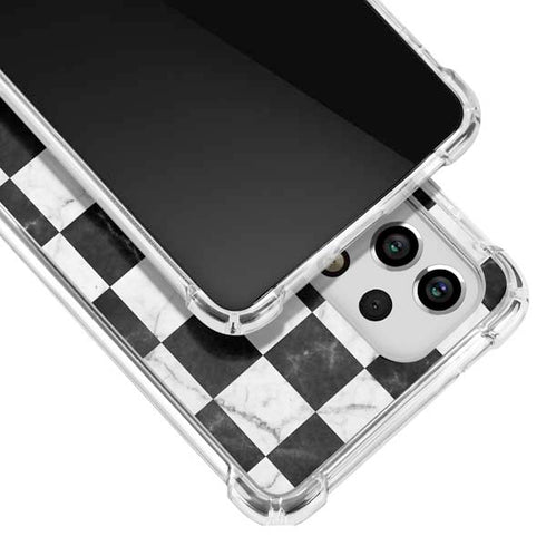 Checkered Marble Galaxy A53 5G Clear Case
