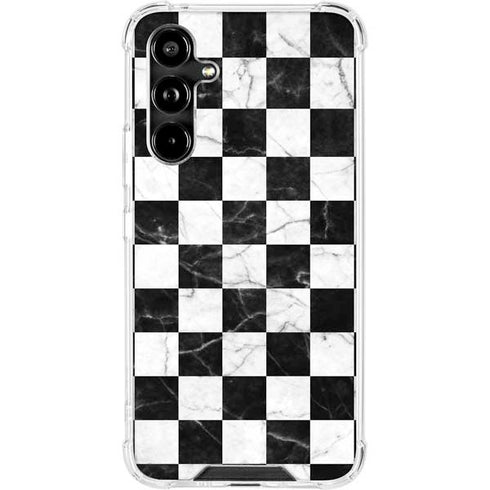 Checkered Marble Galaxy A54 5G Clear Case