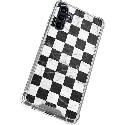 Checkered Marble Galaxy A54 5G Clear Case