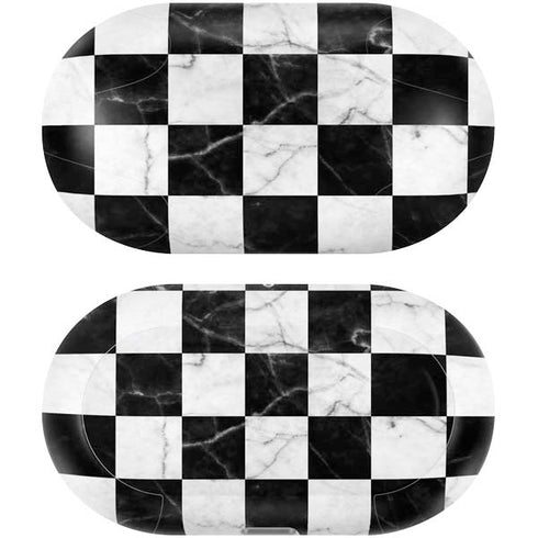 Checkered Marble Galaxy Buds Plus Skin