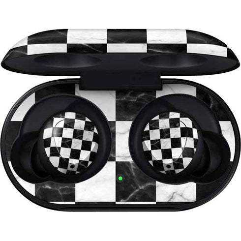 Checkered Marble Galaxy Buds Skin