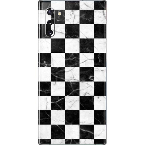 Checkered Marble Galaxy Note 10 Skin