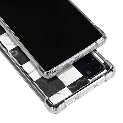 Checkered Marble Galaxy Note20 5G Clear Case