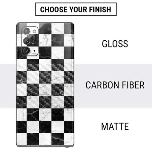 Checkered Marble Galaxy Note20 5G Skin
