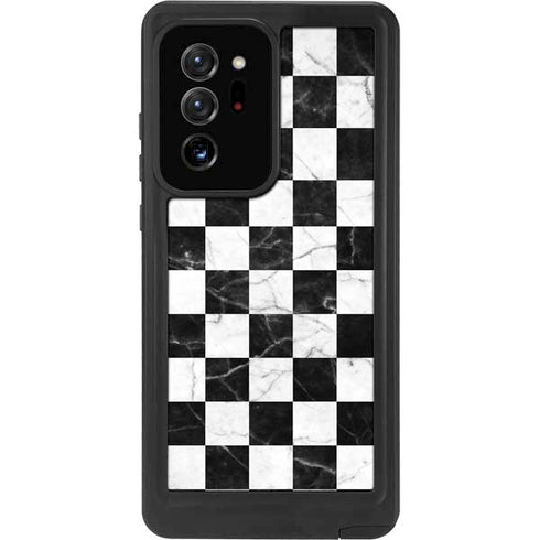 Checkered Marble Galaxy Note20 Ultra 5G Waterproof Case