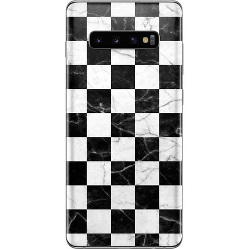 Checkered Marble Galaxy S10 Plus Skin
