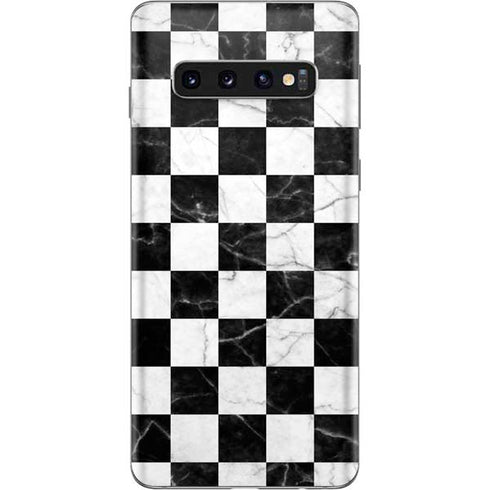Checkered Marble Galaxy S10 Skin
