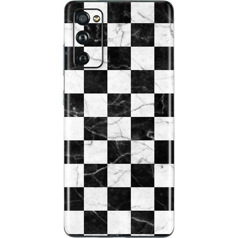 Checkered Marble Galaxy S20 Fan Edition Skin