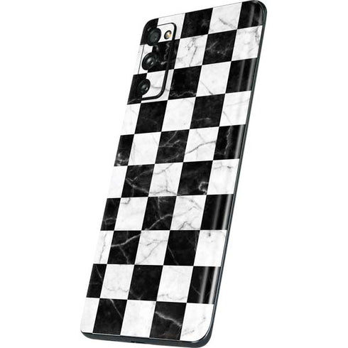 Checkered Marble Galaxy S20 Fan Edition Skin