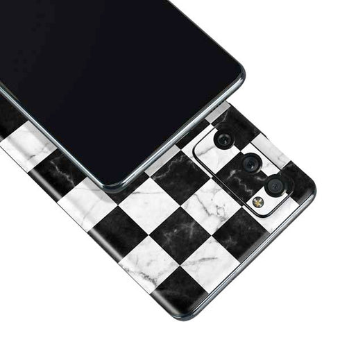 Checkered Marble Galaxy S20 Fan Edition Skin