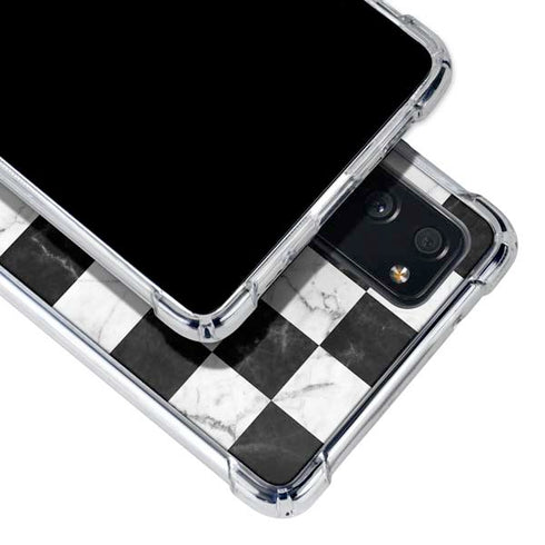 Checkered Marble Galaxy S20 FE Clear Case