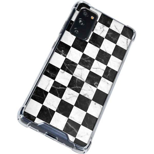 Checkered Marble Galaxy S20 FE Clear Case