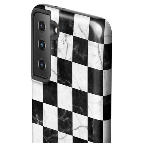 Checkered Marble Galaxy S21 FE Pro Case