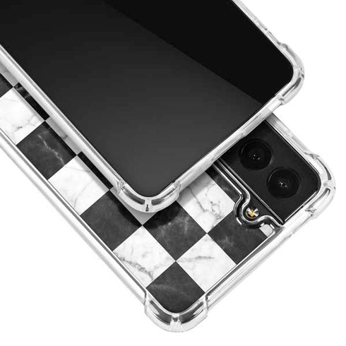 Checkered Marble Galaxy S21 Plus 5G Clear Case