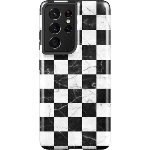 Checkered Marble Galaxy S21 Ultra 5G Pro Case