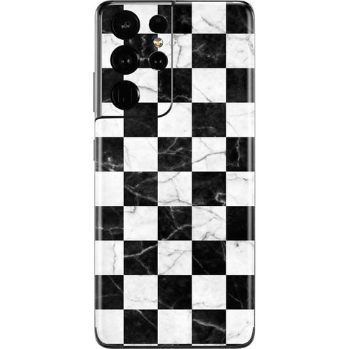 Checkered Marble Galaxy S21 Ultra 5G Skin