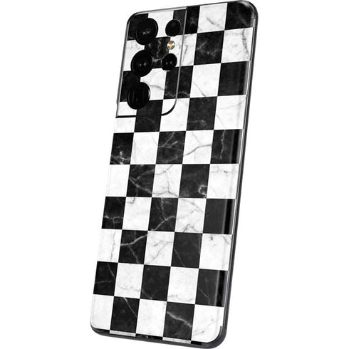 Checkered Marble Galaxy S21 Ultra 5G Skin