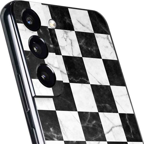 Checkered Marble Galaxy S22 Plus Skin
