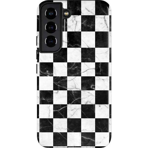 Checkered Marble Galaxy S22 Pro Case