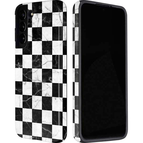 Checkered Marble Galaxy S22 Pro Case