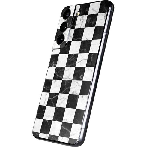 Checkered Marble Galaxy S22 Skin