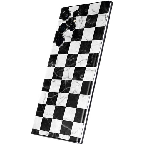 Checkered Marble Galaxy S22 Ultra Skin