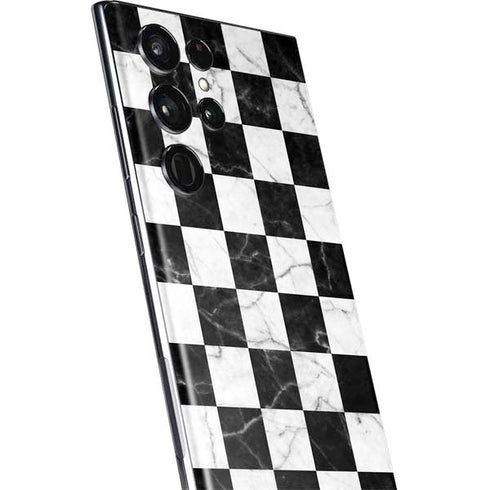 Checkered Marble Galaxy S22 Ultra Skin