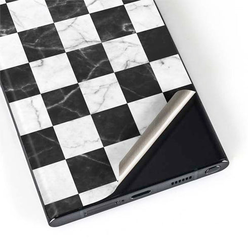 Checkered Marble Galaxy S22 Ultra Skin