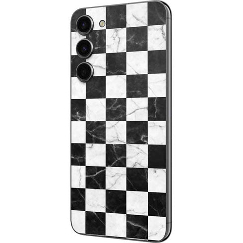 Checkered Marble Galaxy S23 Plus Skin