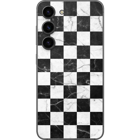 Checkered Marble Galaxy S23 Skin