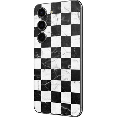 Checkered Marble Galaxy S23 Skin