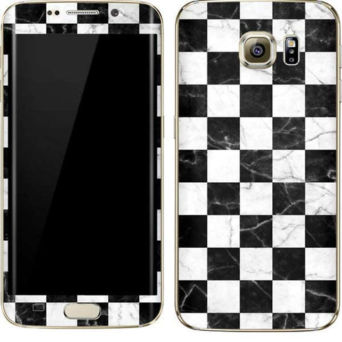 Checkered Marble Galaxy S7 Edge Skin
