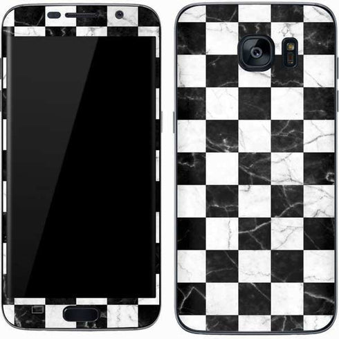 Checkered Marble Galaxy S7 Skin