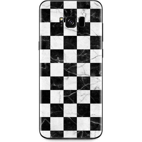 Checkered Marble Galaxy S8 Skin