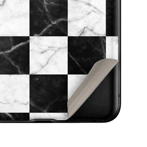 Checkered Marble Galaxy Z Flip Skin