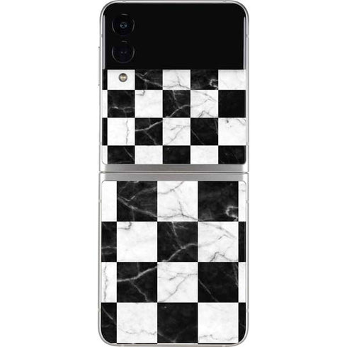 Checkered Marble Galaxy Z Flip3 5G Skin