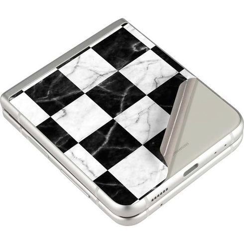 Checkered Marble Galaxy Z Flip3 5G Skin