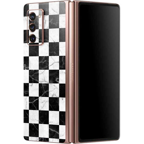 Checkered Marble Galaxy Z Fold2 5G Skin