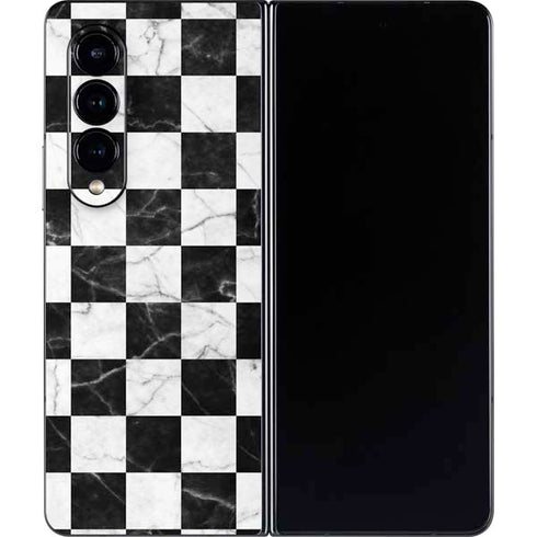Checkered Marble Galaxy Z Fold4 5G Skin