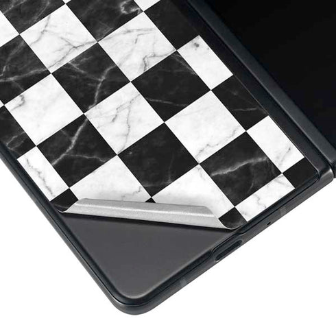 Checkered Marble Galaxy Z Fold4 5G Skin